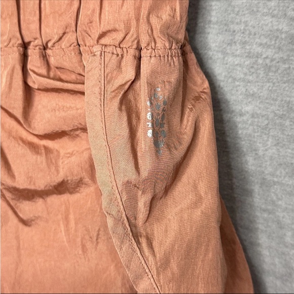 Free People The Way Home Peach Athletic Shorts High-Waisted Elastic - Picture 3 of 4